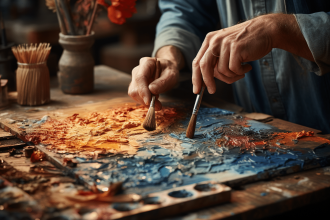 Préparation et techniques de peinture sur surfaces écaillées