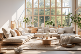 Espace intérieur élégant et personnalisé avec des éléments de design moderne