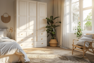 Dressing blanc élégant et pratique de Brico Dépôt à 79 euros