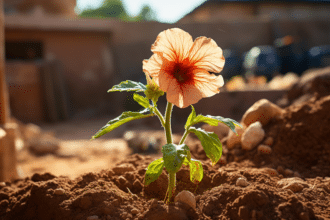 Hibiscus en hiver avec feuilles jaunies et conseils de jardinage