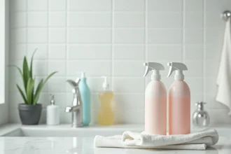 Produits naturels pour nettoyer les joints de salle de bain sans produits chimiques